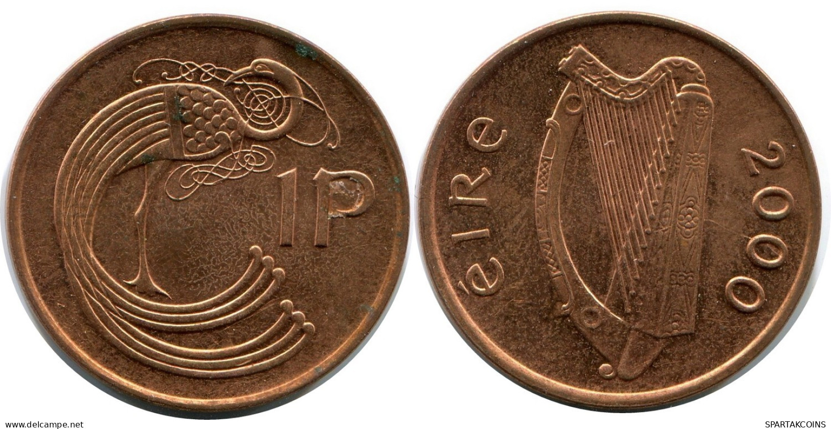 1 PENNY 2000 IRLANDE IRELAND Pièce #AY670.F.A - Irlanda