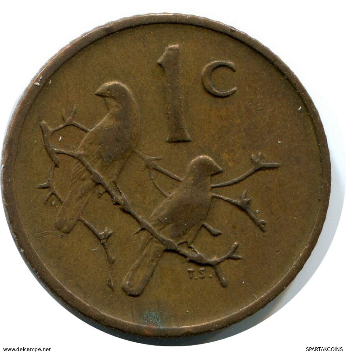 1 CENT 1976 SUDAFRICA SOUTH AFRICA Moneda #AX173.E.A - Afrique Du Sud