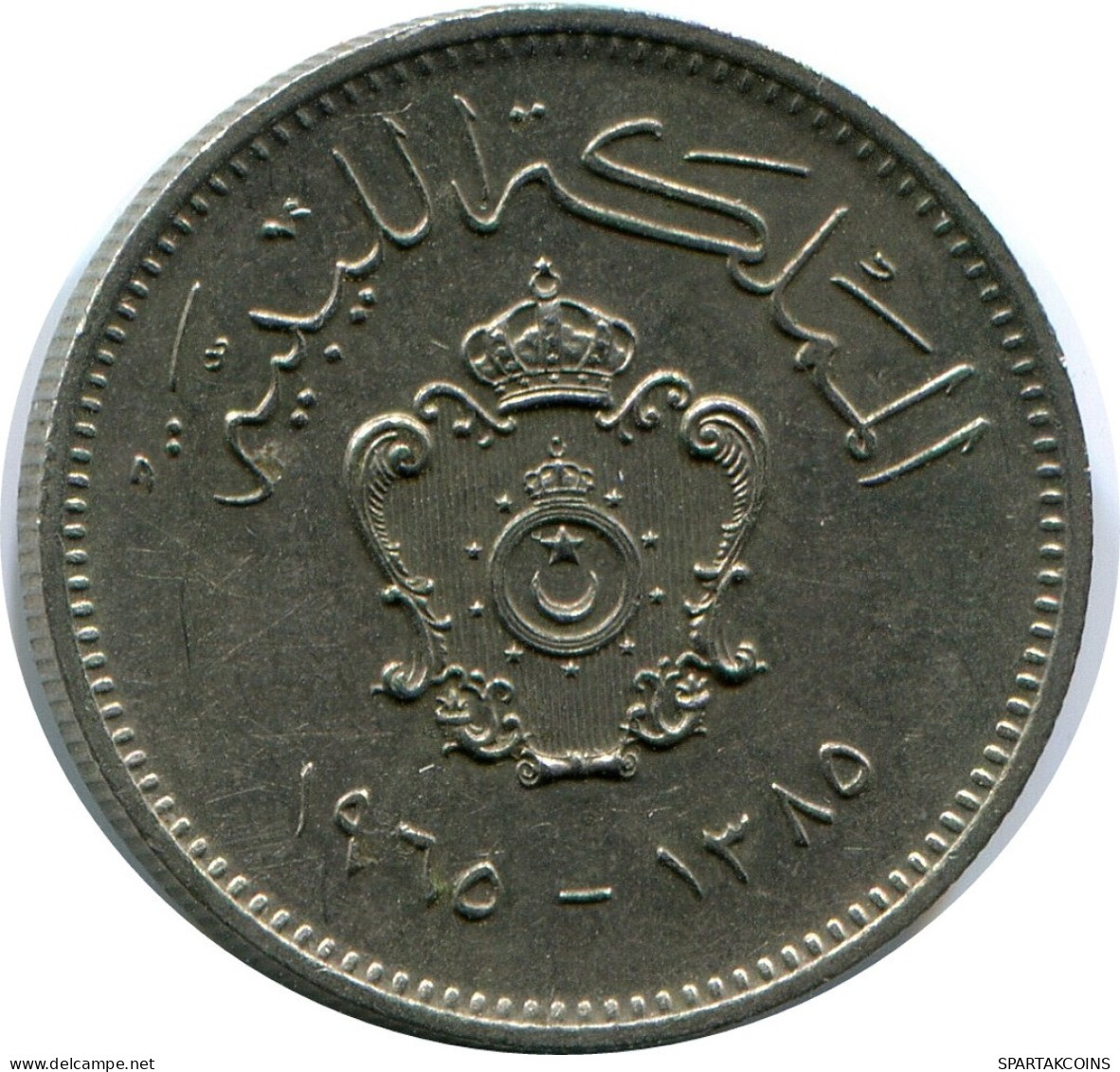 10 MILLIEMES 1965 LIBYA Islamic Coin #AP524.U.A - Libia