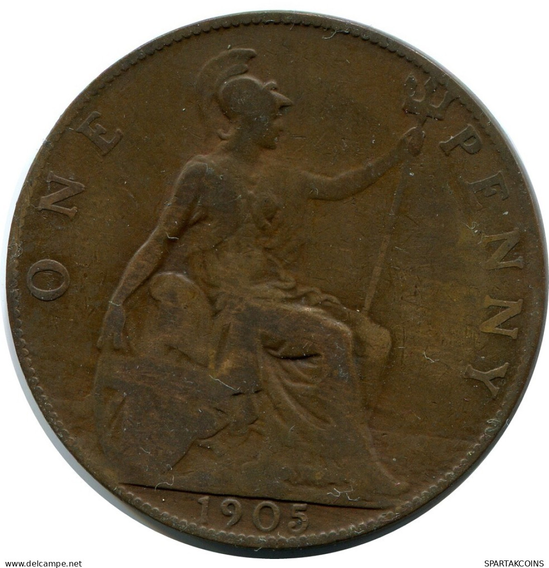 PENNY 1905 UK GBAN BRETAÑA GREAT BRITAIN Moneda #AZ755.E.A - D. 1 Penny