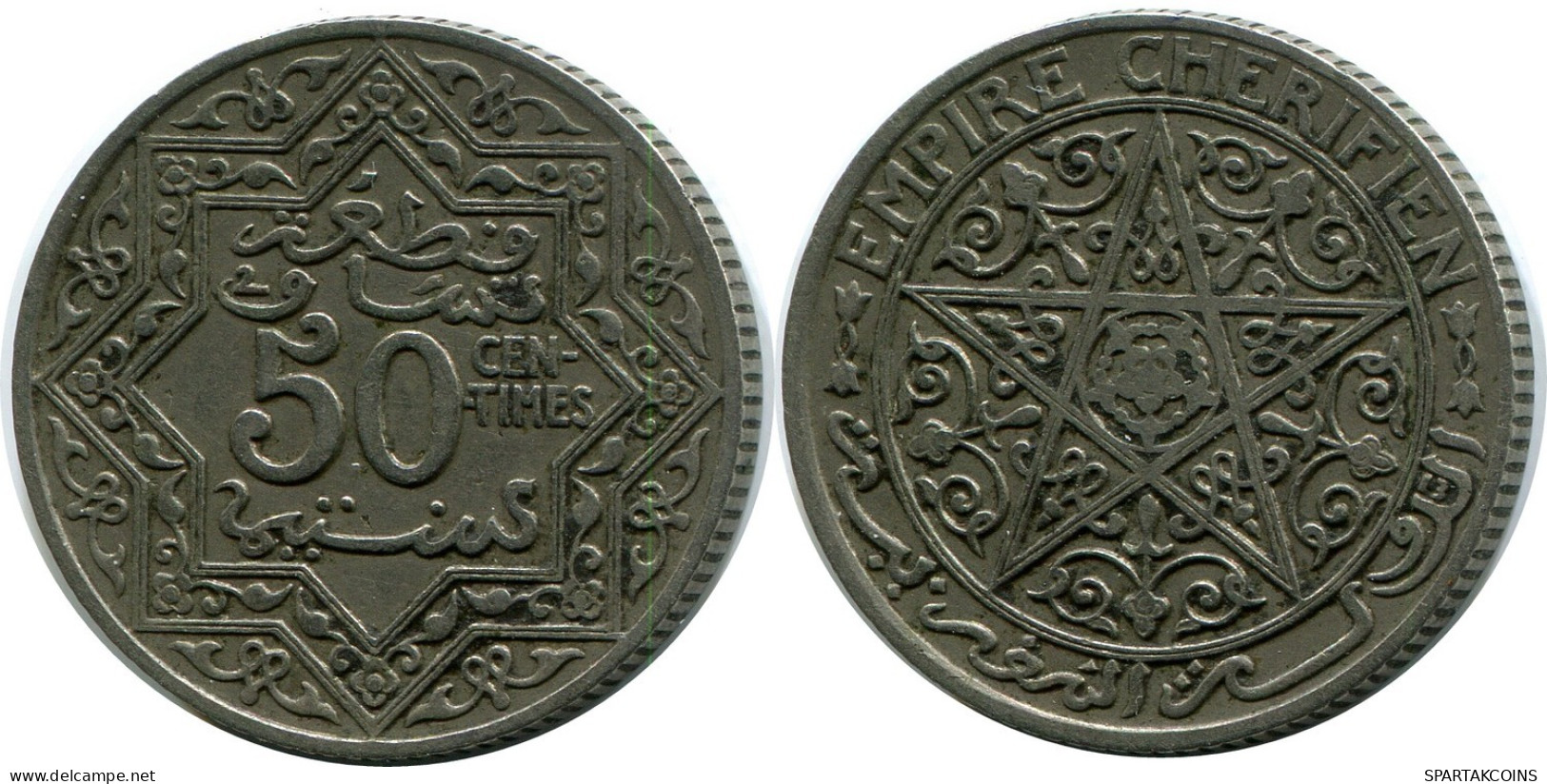 50 CENTIMES 1921 MOROCCO Münze #AP243.D.A - Marocco