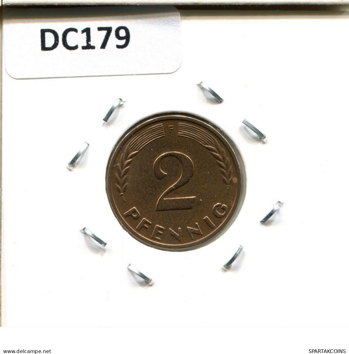 2 PFENNIG 1961 F WEST & UNIFIED GERMANY Coin #DC179.U.A - 2 Pfennig
