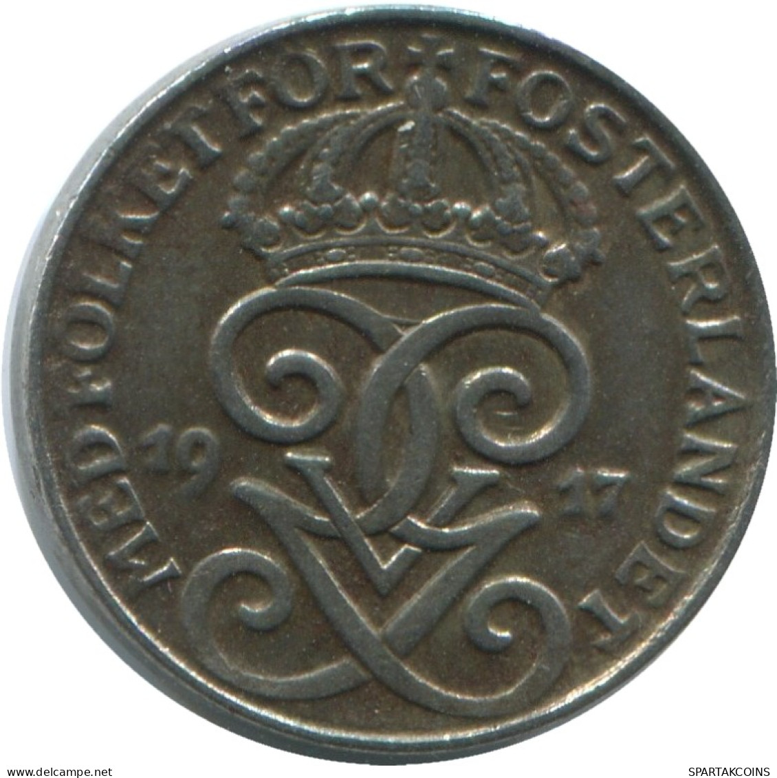 1 ORE 1917 SUÈDE SWEDEN Pièce #AD182.2.F.A - Suède