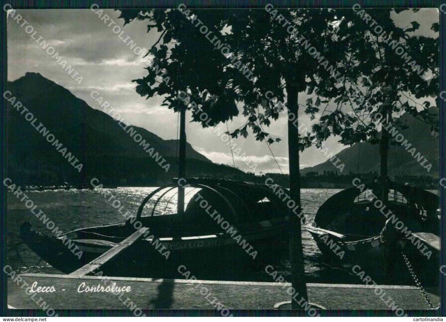 Lecco Lago Di Como Barche Foto FG Cartolina KB3227 - Lecco