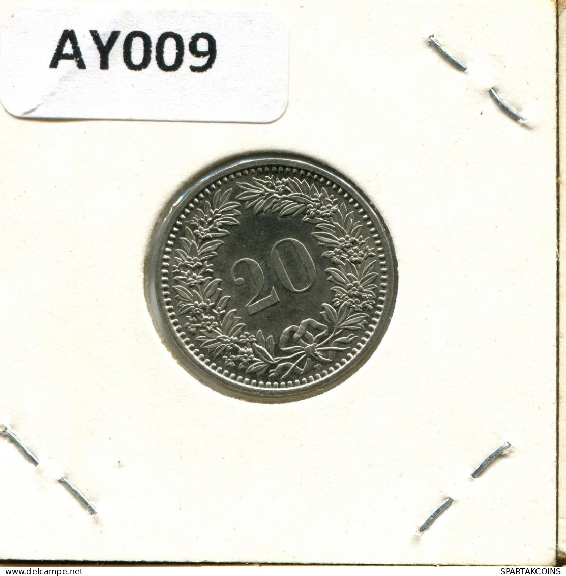 20 RAPPEN 1988 B SUIZA SWITZERLAND Moneda #AY009.3.E.A - Sonstige & Ohne Zuordnung