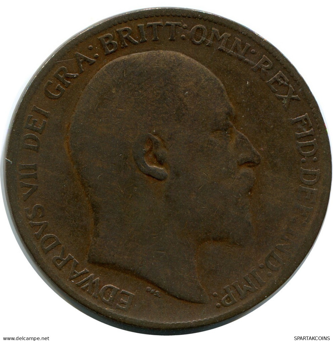 PENNY 1909 UK GROßBRITANNIEN GREAT BRITAIN Münze #AZ801.D.A - D. 1 Penny