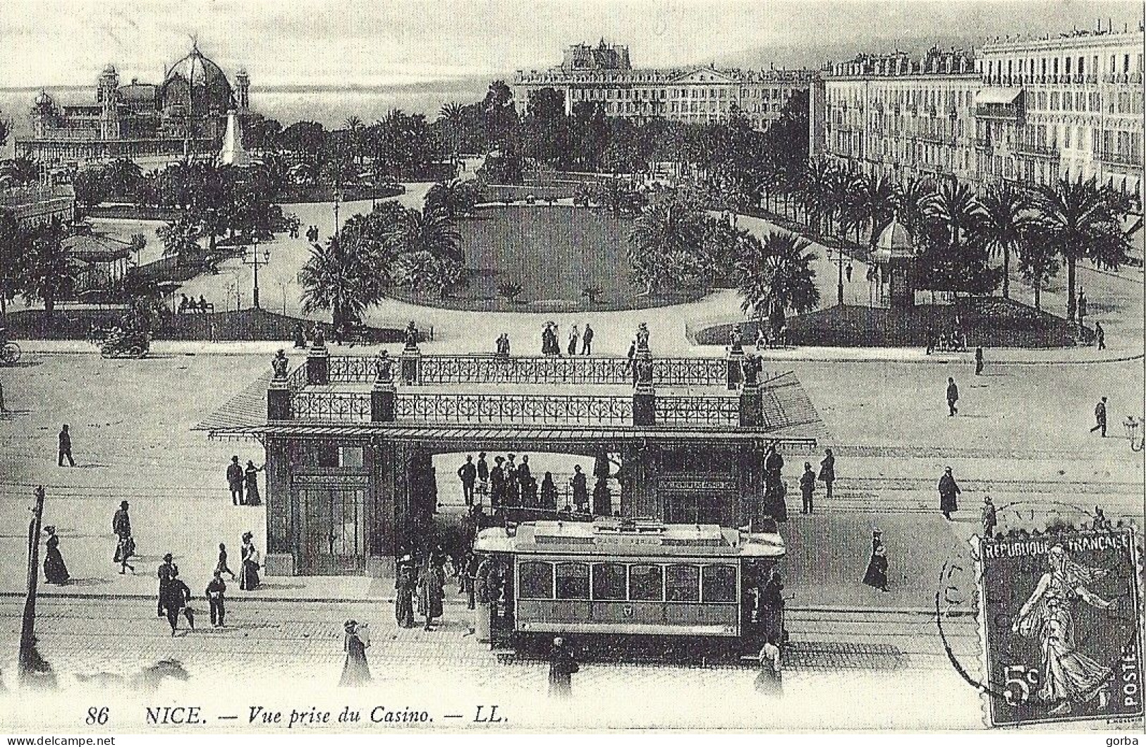 *Repro CPA - 06 - NICE - Vue Prise Du Casino - Cartas Panorámicas