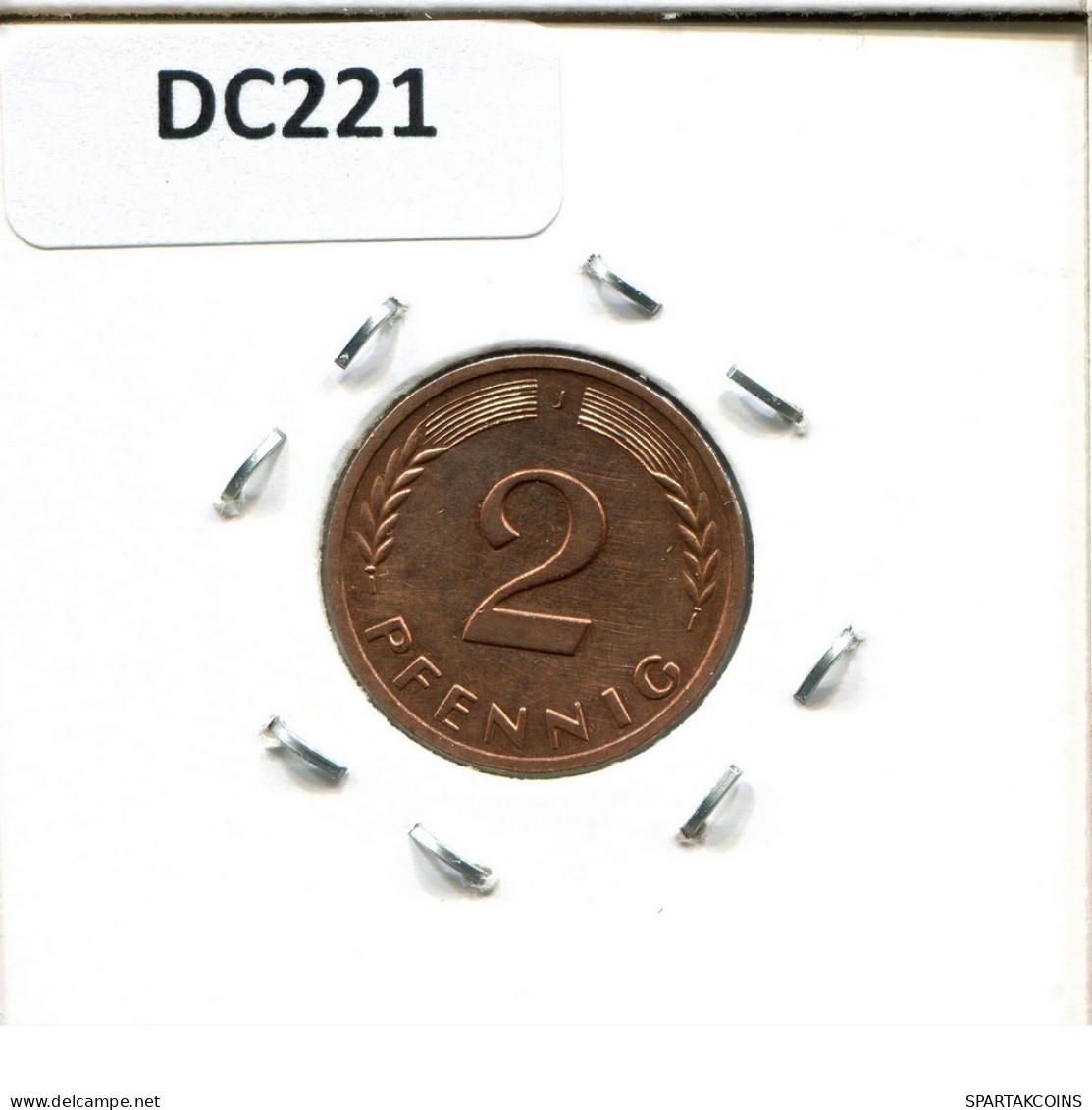 2 PFENNIG 1971 J WEST & UNIFIED GERMANY Coin #DC221.U.A - 2 Pfennig
