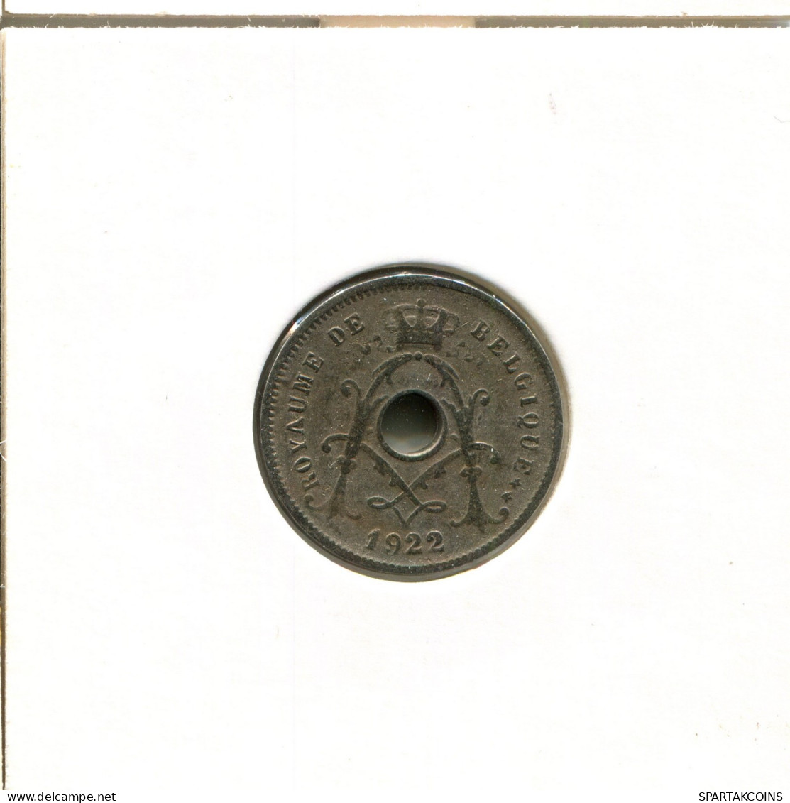 5 CENTIMES 1922 Französisch Text BELGIEN BELGIUM Münze #AW259.D.A - 5 Cent