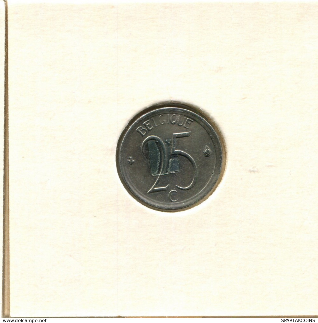 25 CENTIMES 1964 Französisch Text BELGIEN BELGIUM Münze #BB264.D.A - 25 Cents