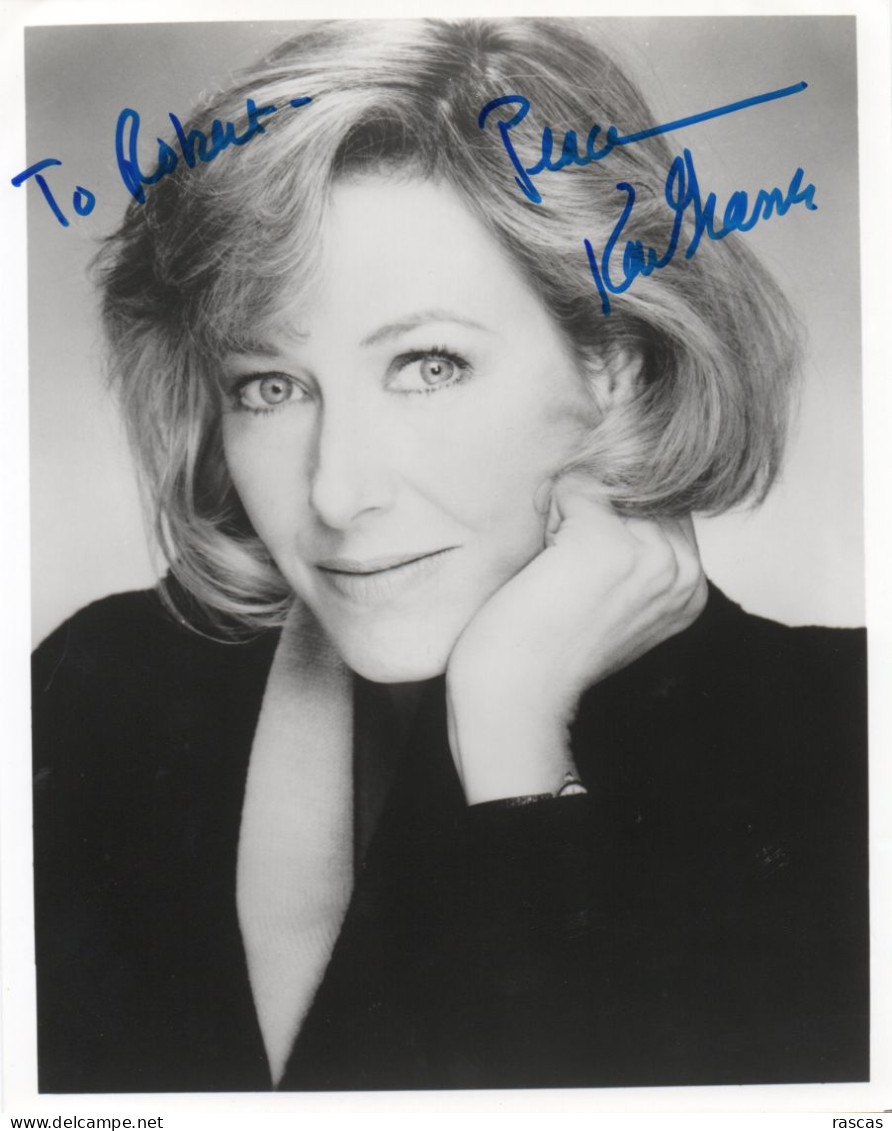 PHOTO GRAND FORMAT 1 - ENV 1 - CINEMA - PHOTO DEDICACEE DE L'ACTRICE AMERICAINE KAREN GRASSLE - Signed Photographs