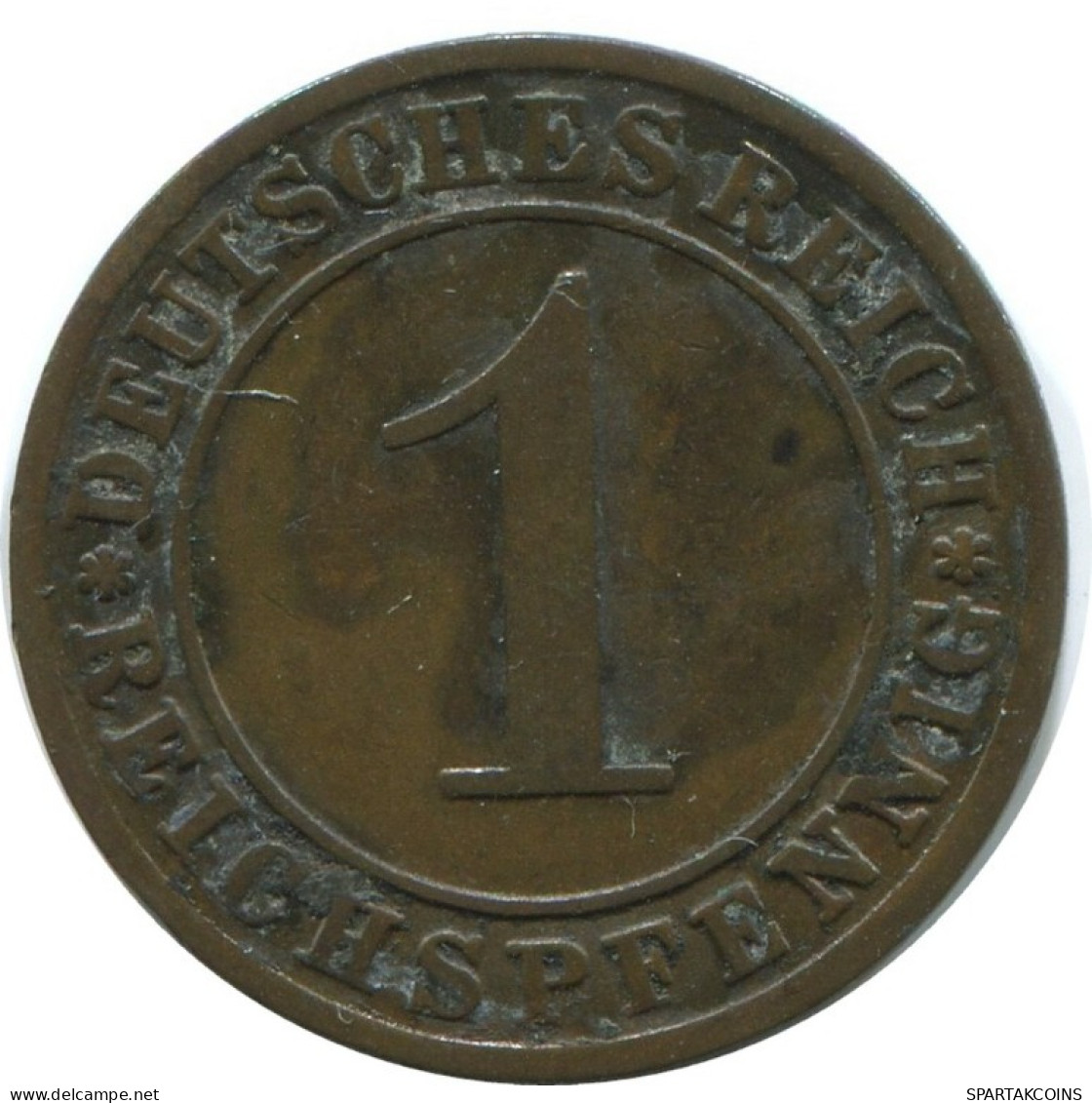 1 REICHSPFENNIG 1928 G GERMANY Coin #AE224.U.A - 1 Rentenpfennig & 1 Reichspfennig