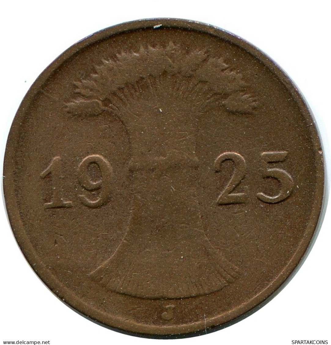1 REICHSPFENNIG 1925 J ALLEMAGNE Pièce GERMANY #DB777.F.A - 1 Rentenpfennig & 1 Reichspfennig