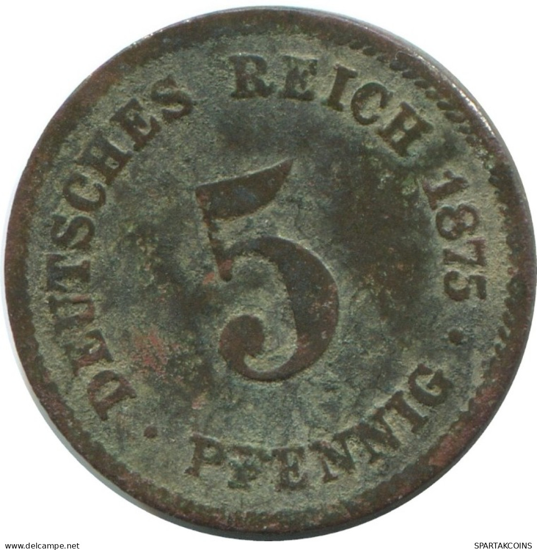 5 PFENNIG 1875 C GERMANY Coin #AE648.U.A - 5 Pfennig