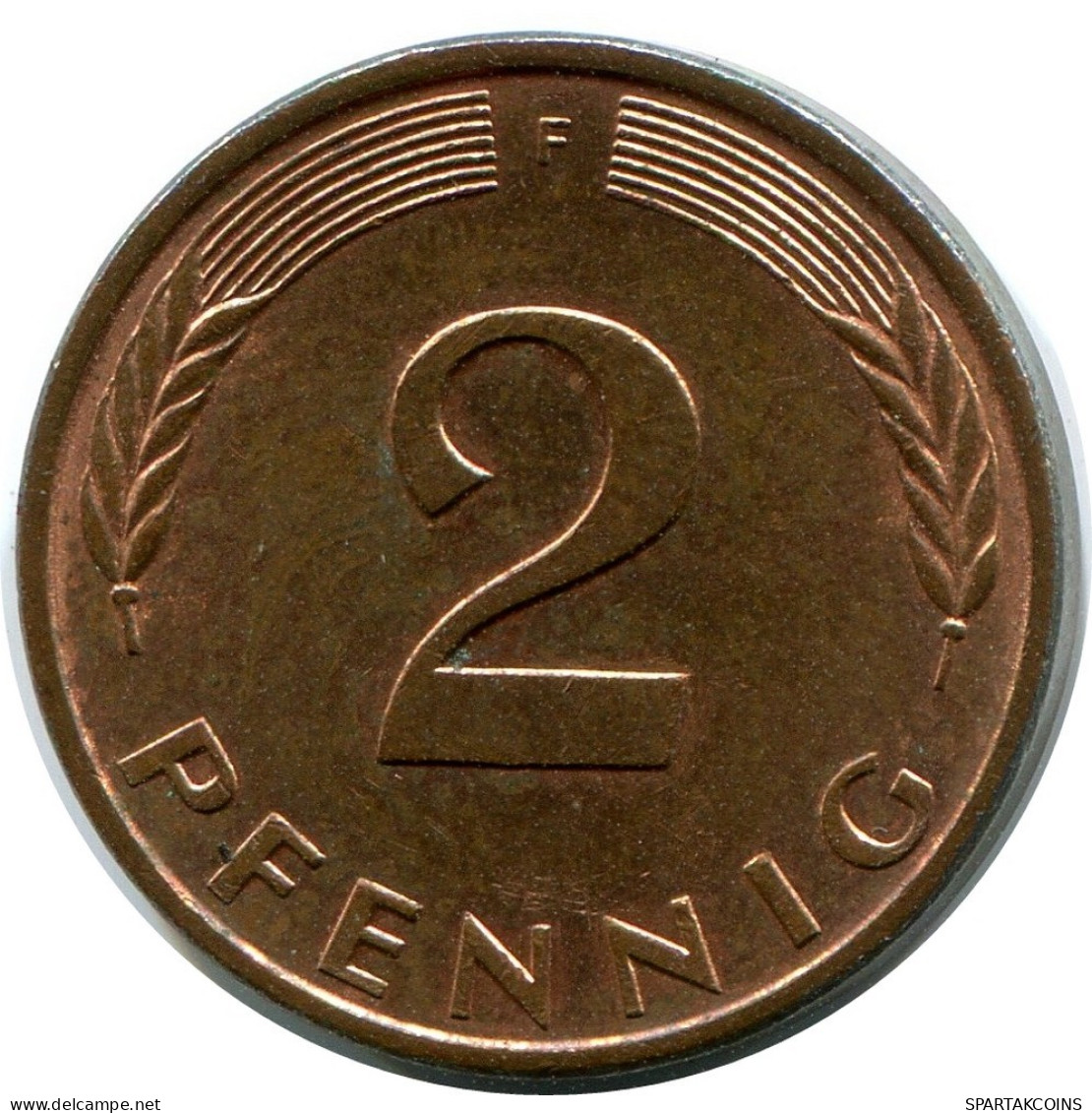 2 PFENNIG 1977 F BRD DEUTSCHLAND Münze GERMANY #AZ473.D.A - 2 Pfennig