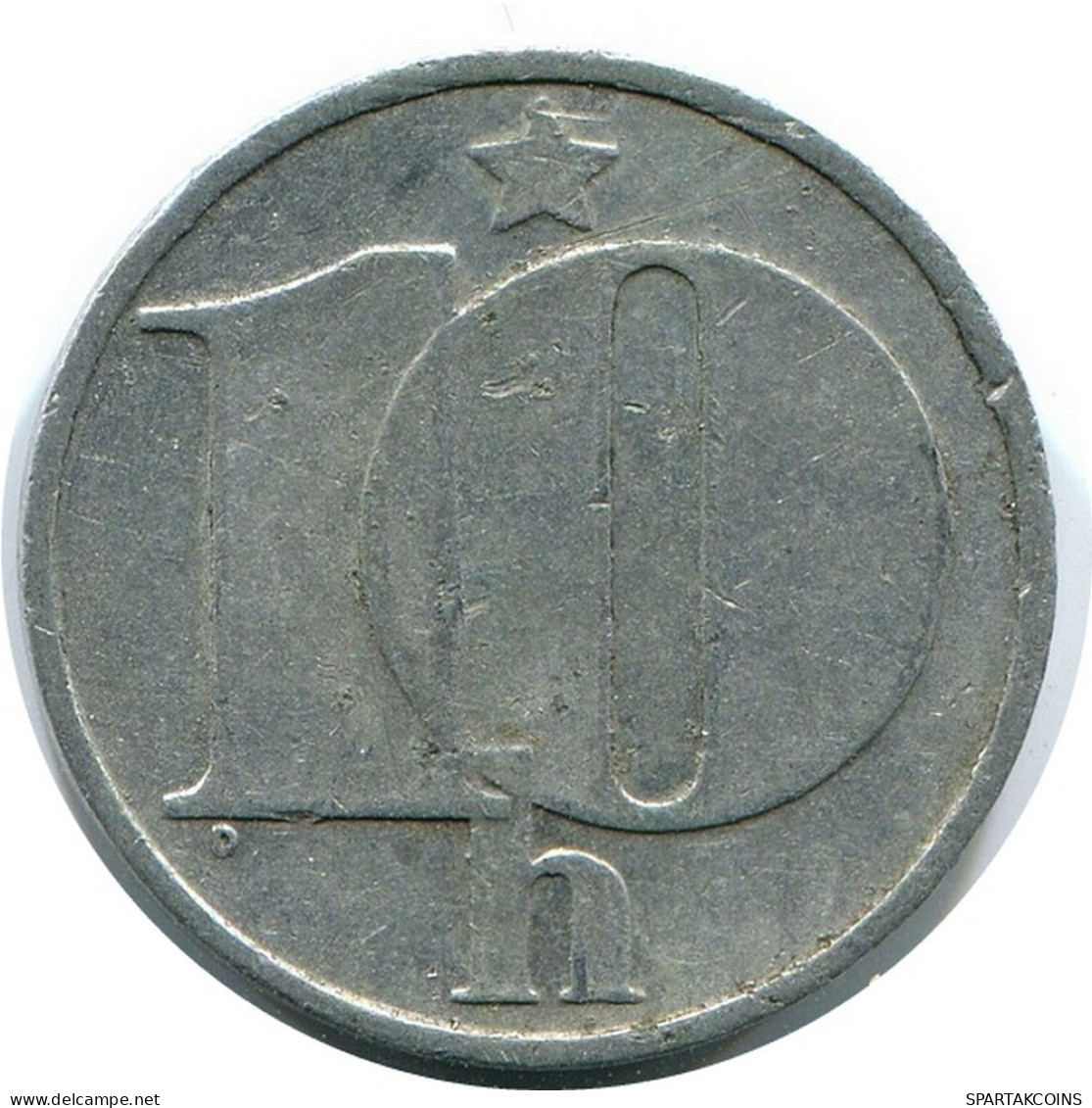 10 HALERU 1976 TSCHECHOSLOWAKEI CZECHOSLOWAKEI SLOVAKIA Münze #AR222.D.A - Tschechoslowakei