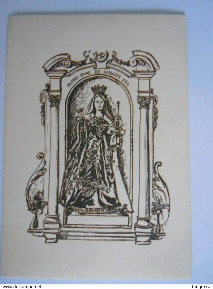 Autel Et Statue De Notre-Dame Du Paradis à THUIN Cloître De Pensionnat Des Soeurs De N.-D. (701) - Thuin