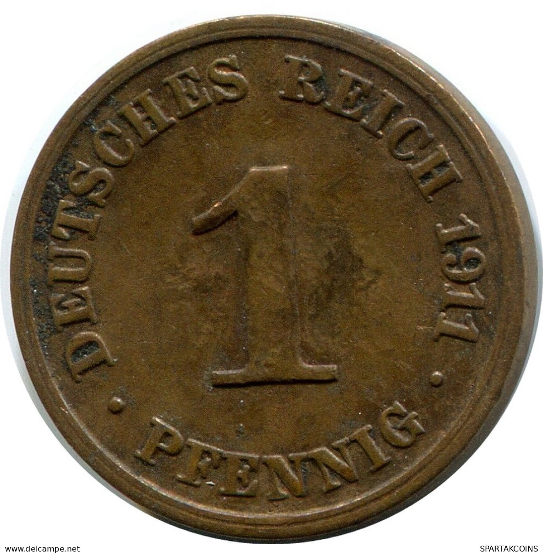 1 PFENNIG 1911 J ALLEMAGNE Pièce GERMANY #DB129.F.A - 1 Pfennig