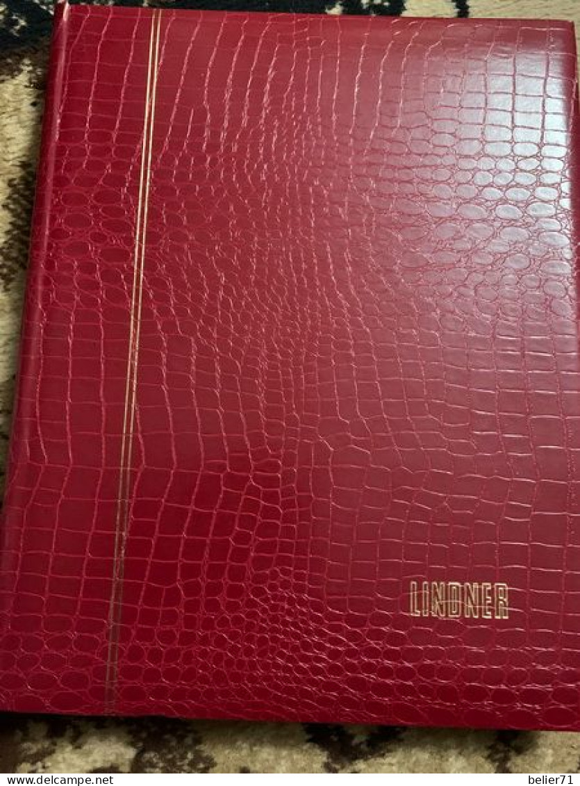 Album Lindner Rouge De 28 Pages Ref : N 1138 - Large Format, Black Pages