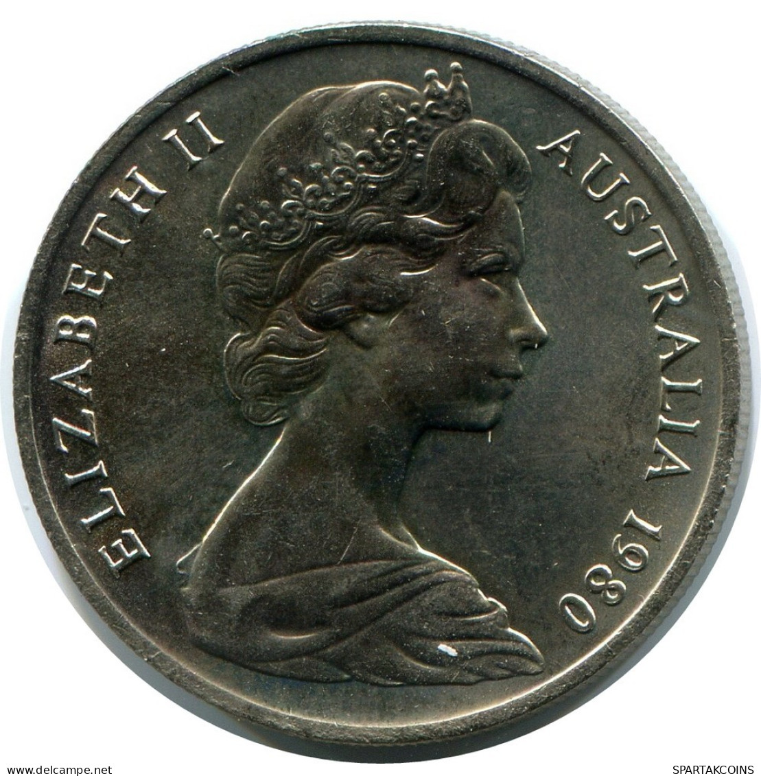 10 CENTS 1980 AUSTRALIEN AUSTRALIA Münze #AZ160.D.A - 10 Cents