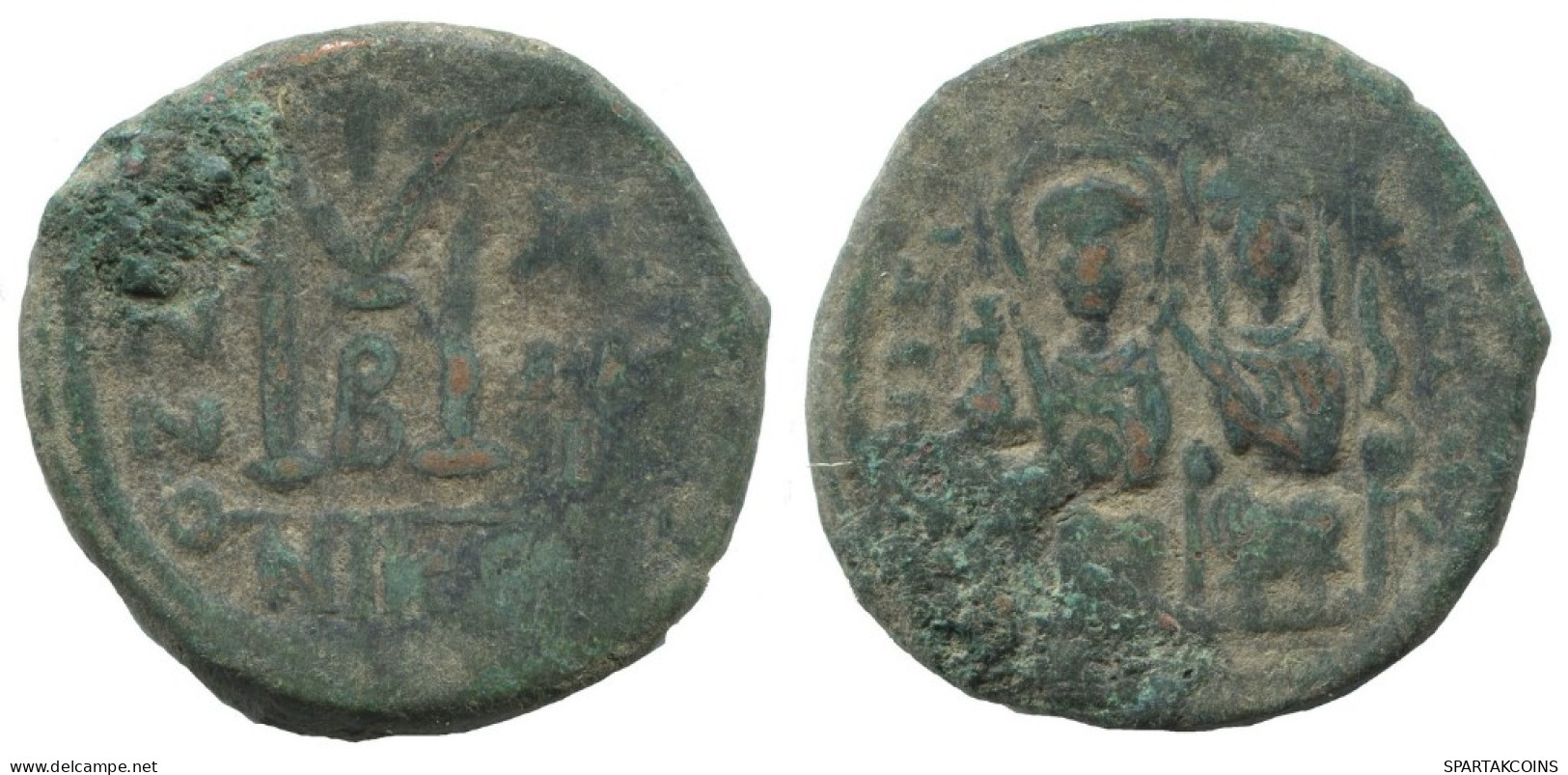 FLAVIUS JUSTINUS II FOLLIS Antike BYZANTINISCHE Münze  14.5g/31mm #AA501.19.D.A - Byzantium