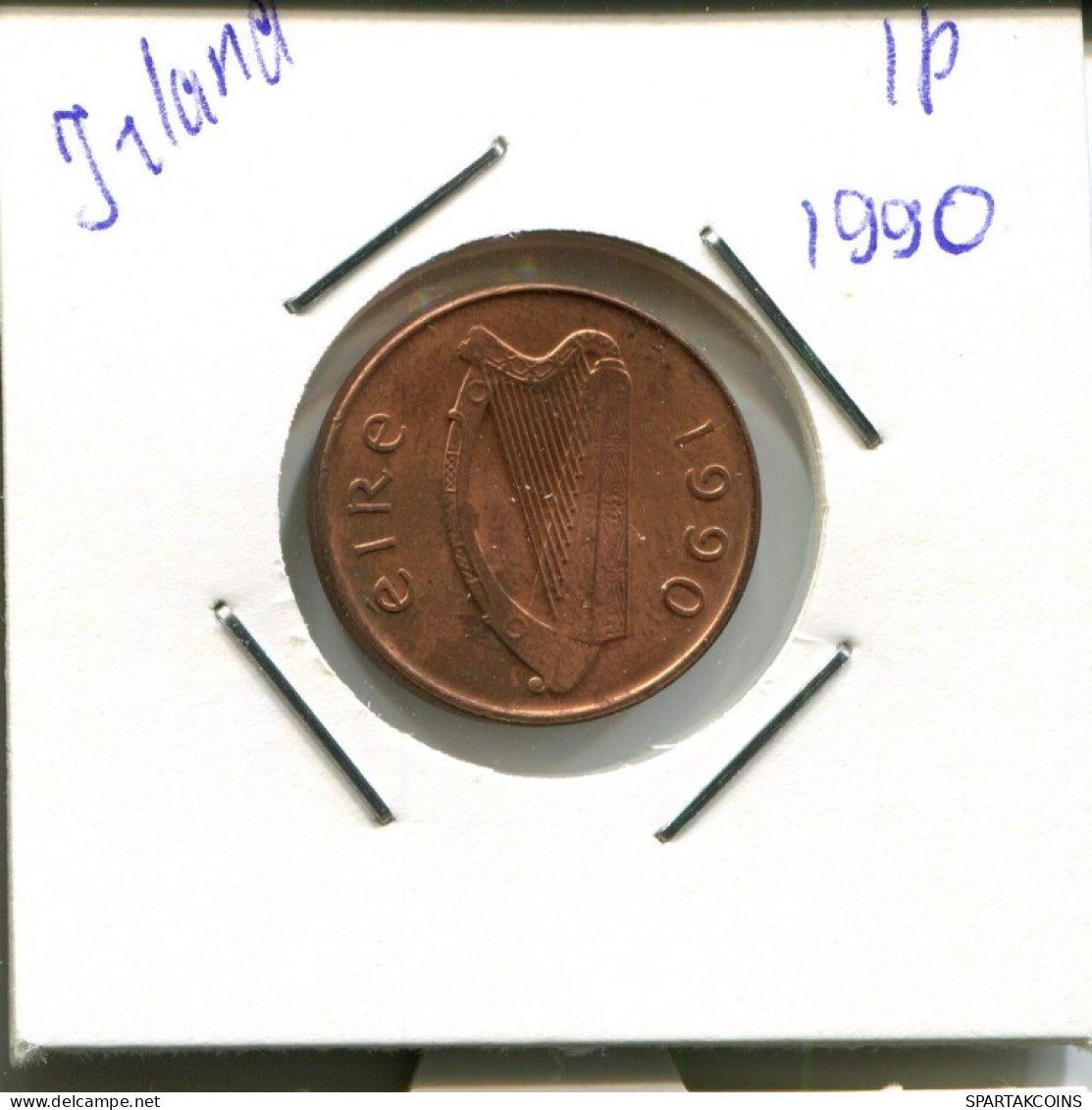 1 PENNY 1990 IRLANDE IRELAND Pièce #AN648.F.A - Irlande