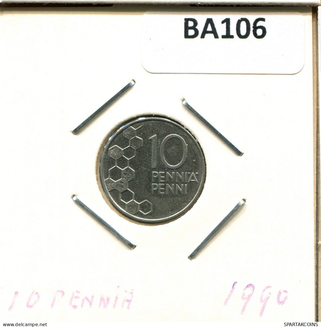 10 PENNIA 1990 FINNLAND FINLAND Münze #BA106.D.A - Finlande