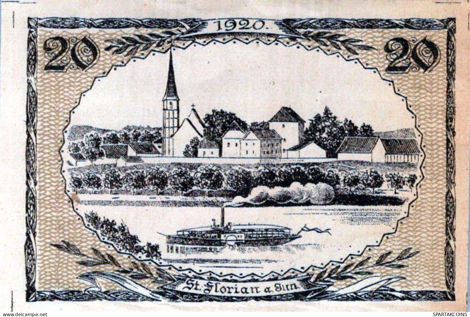 20 HELLER 1920 Stadt SANKT FLORIAN AM INN Oberösterreich Österreich #PE612 - [11] Local Banknote Issues
