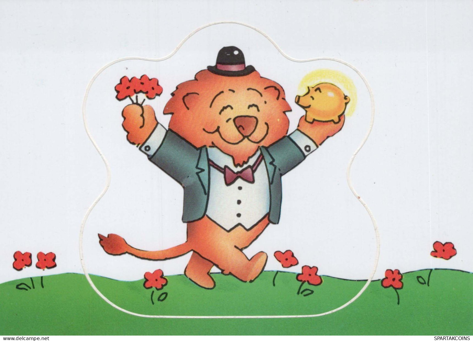 LION Animals Vintage Postcard CPSM #PBS054.GB - Leones