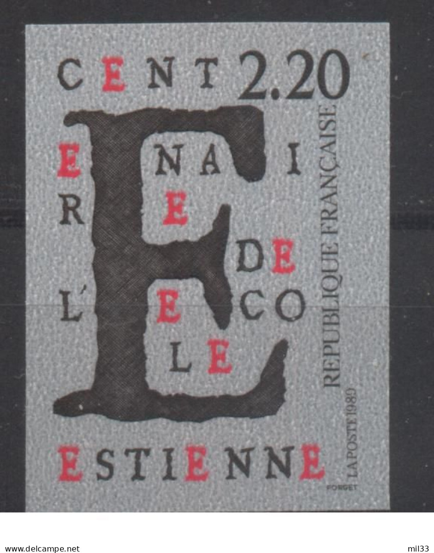Ecole Estienne YT 2563 De 1989 Sans Trace De Charnière - Unclassified