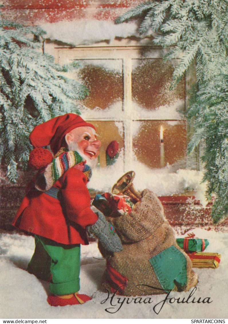 PÈRE NOËL NOËL Fêtes Voeux Vintage Carte Postale CPSM #PAK039.FR - Santa Claus