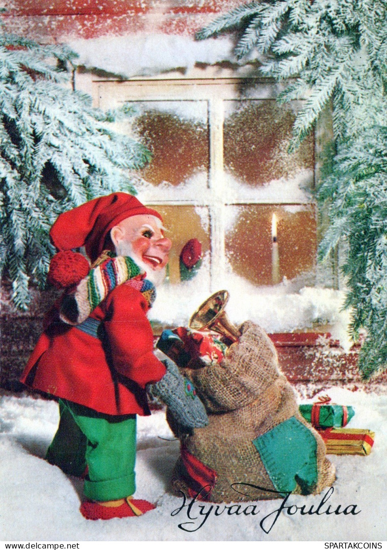 PÈRE NOËL NOËL Fêtes Voeux Vintage Carte Postale CPSM #PAK039.FR - Santa Claus