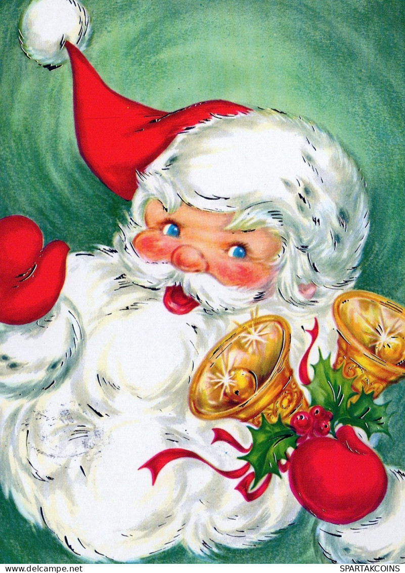 PÈRE NOËL NOËL Fêtes Voeux Vintage Carte Postale CPSM #PAJ829.FR - Santa Claus