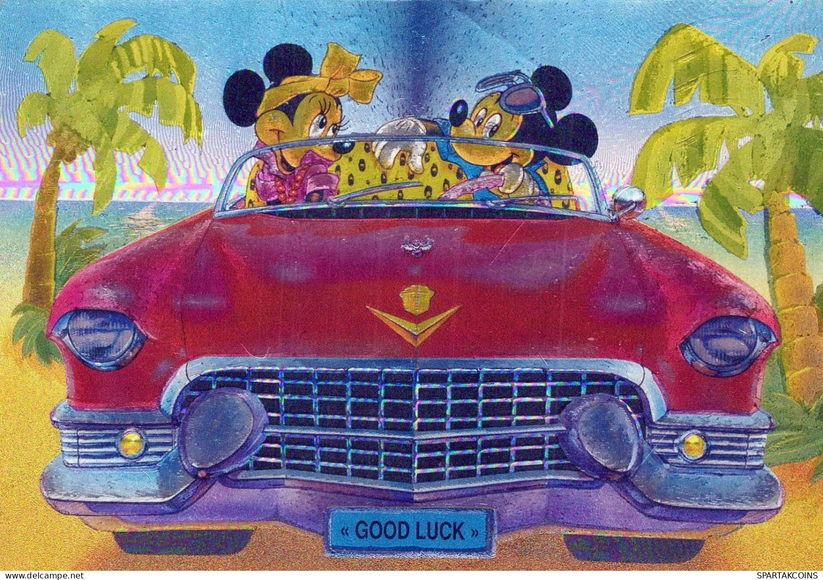 DISNEY DIBUJOS ANIMADOS LENTICULAR 3D Vintage Tarjeta Postal CPSM #PAZ126.ES - Sonstige & Ohne Zuordnung