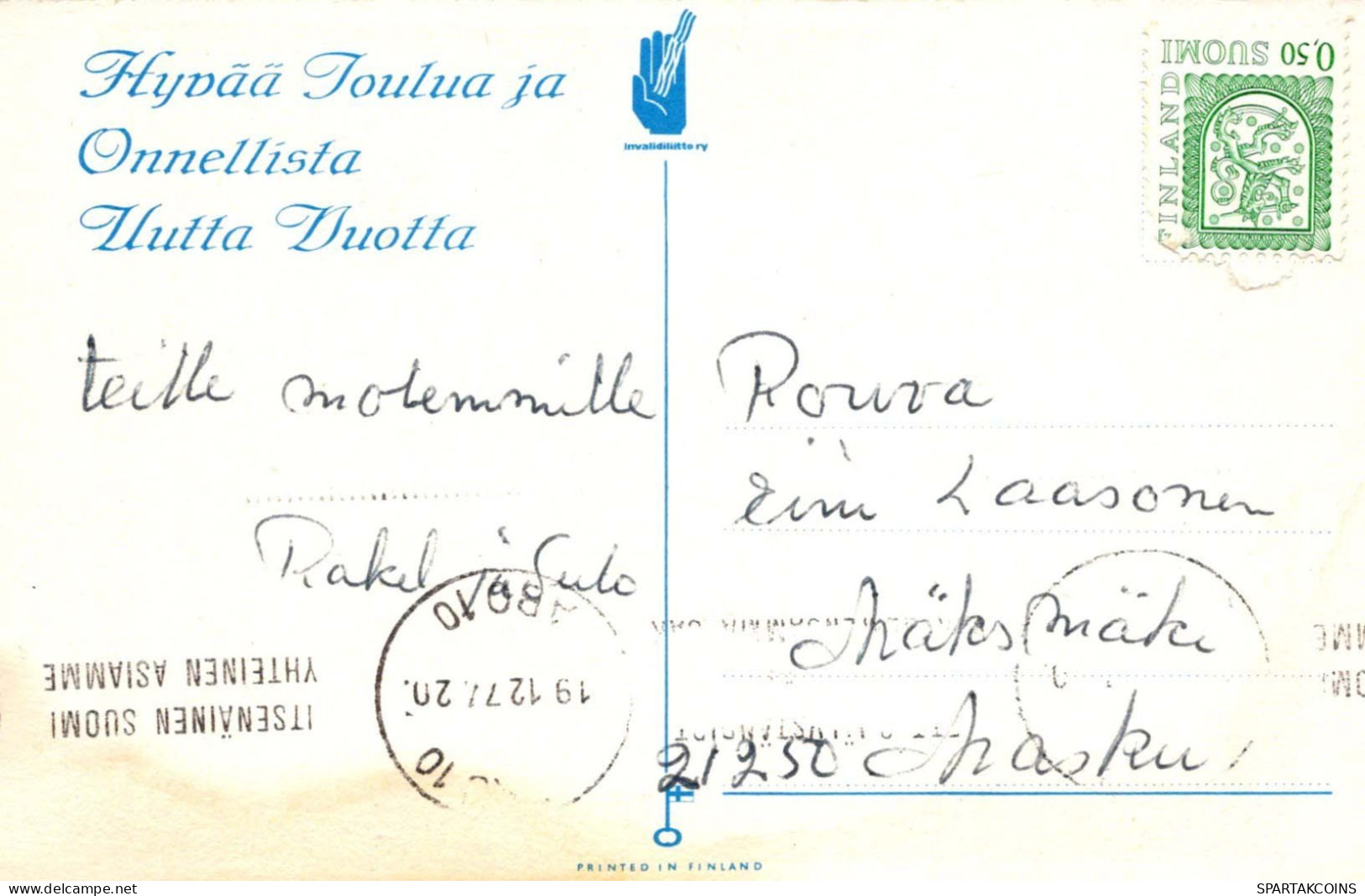 Feliz Año Navidad GNOMO Vintage Tarjeta Postal CPSMPF #PKD940.ES - New Year