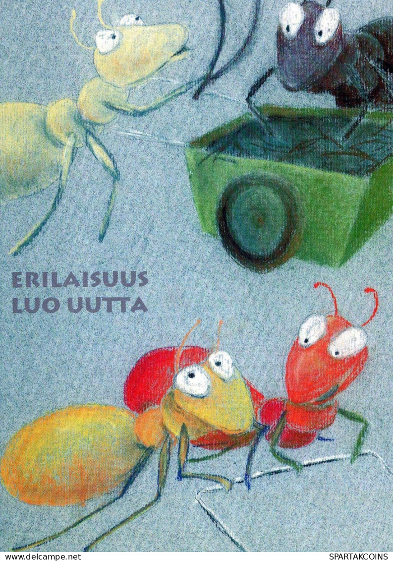 INSECTOS Animales Vintage Tarjeta Postal CPSM #PBS493.ES - Insects