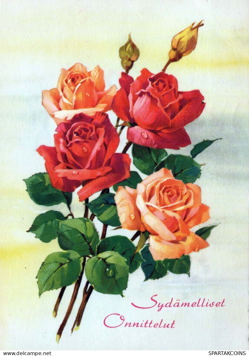 FLOWERS Vintage Ansichtskarte Postkarte CPSM #PAS540.DE - Fleurs
