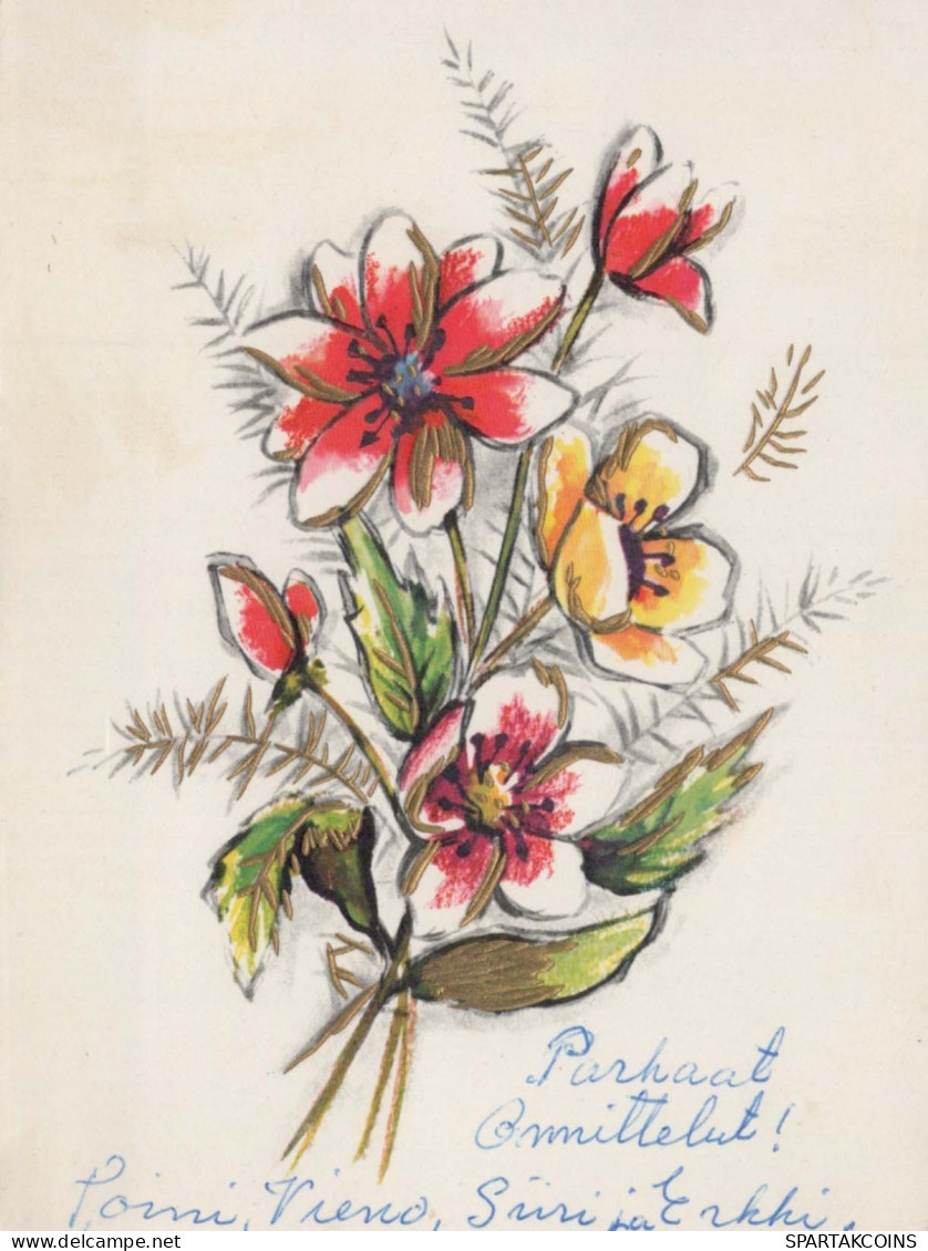 FLOWERS Vintage Ansichtskarte Postkarte CPSM #PAR639.DE - Fleurs