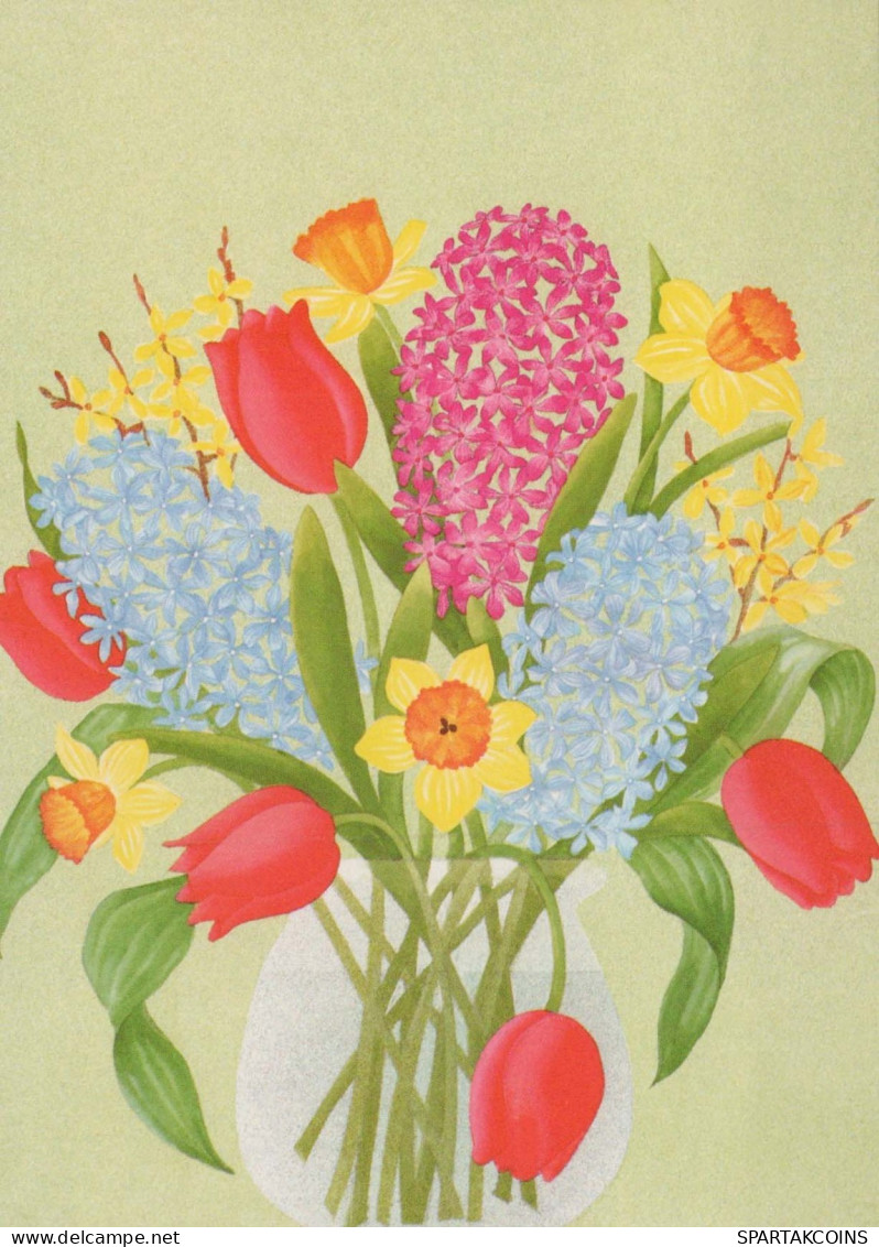 FLOWERS Vintage Ansichtskarte Postkarte CPSM #PAR097.DE - Fleurs