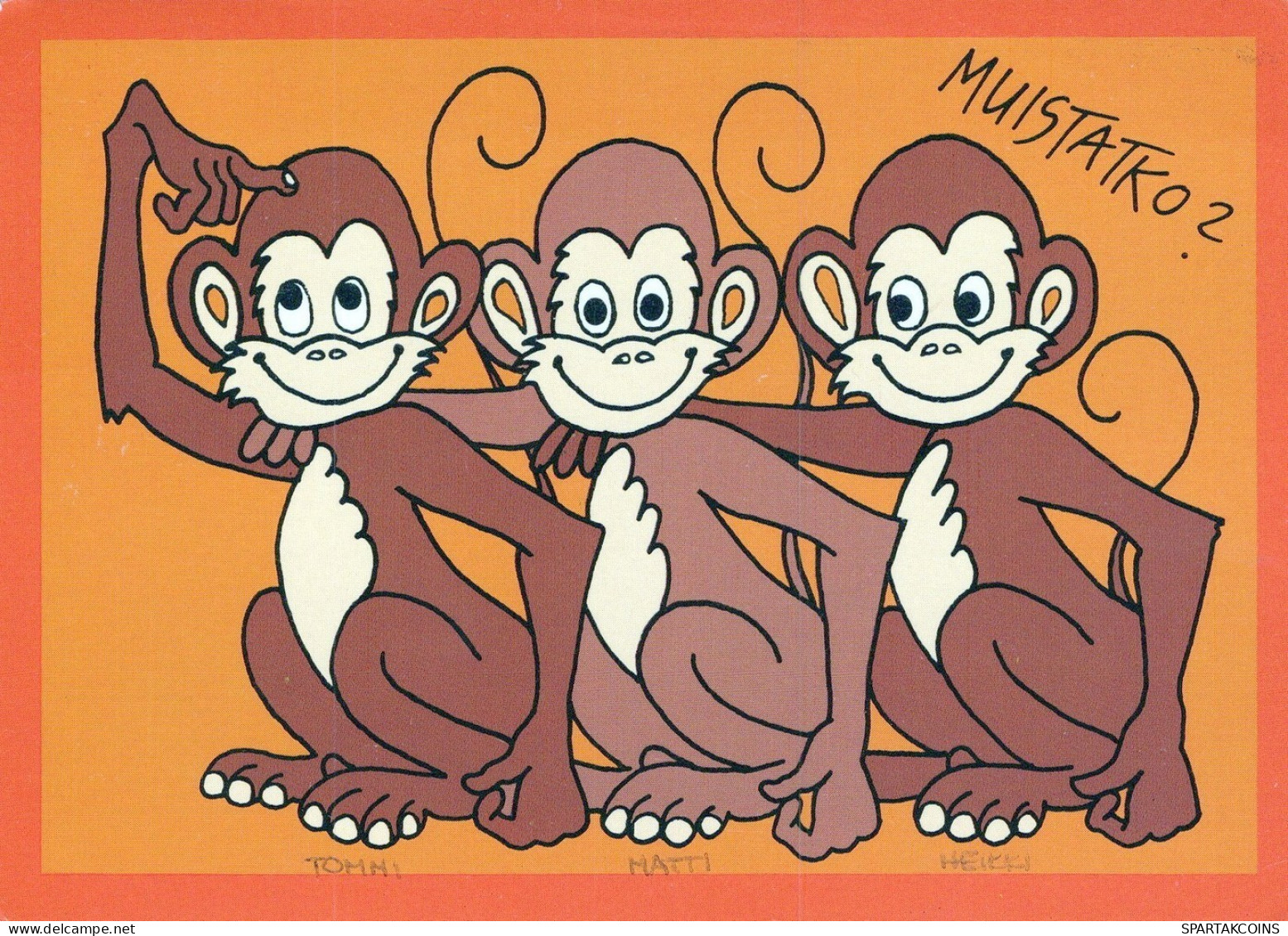 AFFE Tier Vintage Ansichtskarte Postkarte CPSM #PAN976.DE - Singes