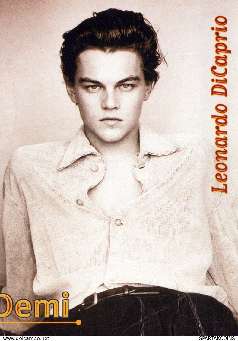 LEONARDO DICAPRIO Berühmtheiten Entertainer Vintage Ansichtskarte Postkarte CPSM #PBV982.DE - Artistas