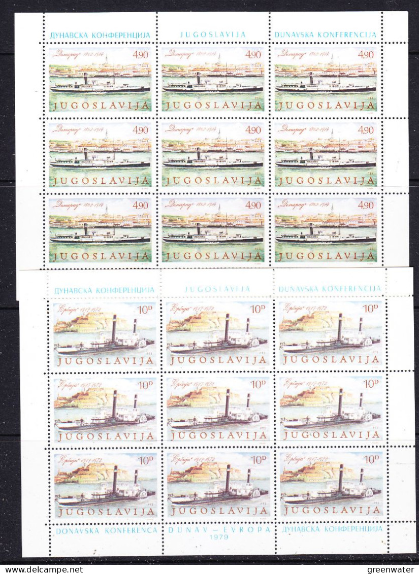 Yugoslavia 1979 Danube 2v 2 Sheetlets ** Mnh (59592) PROMOTION - Idées Européennes