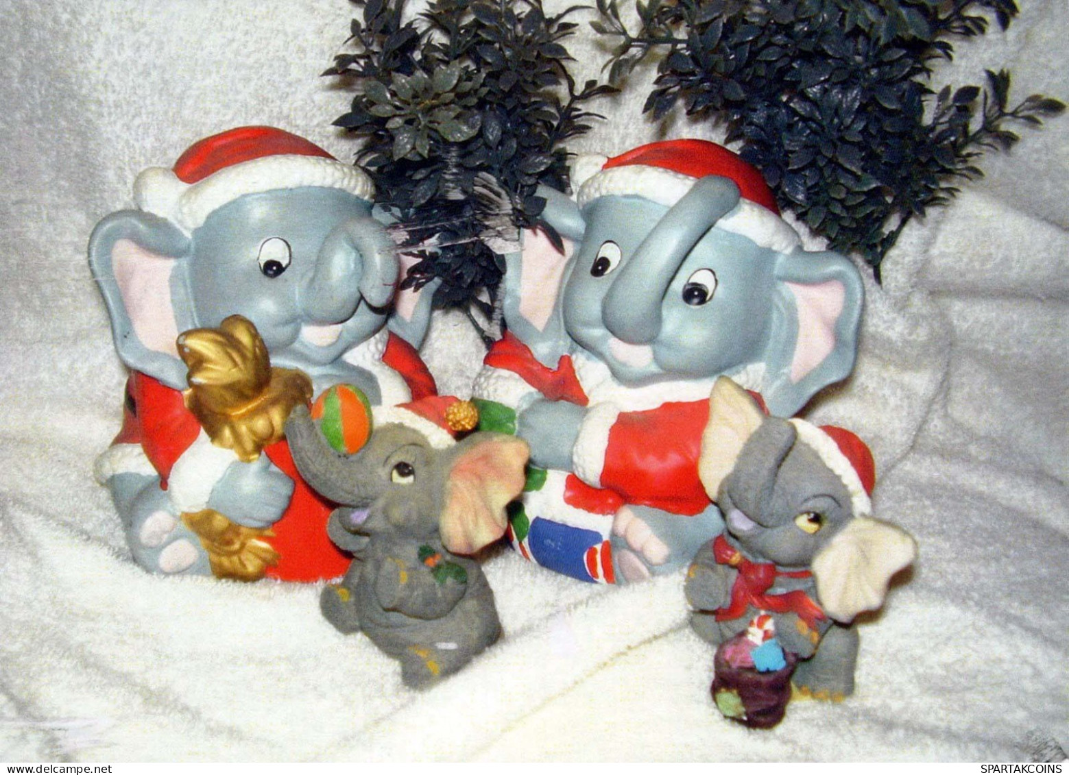 ELEFANTE Animale Vintage Cartolina CPSM #PBS753.IT - Olifanten