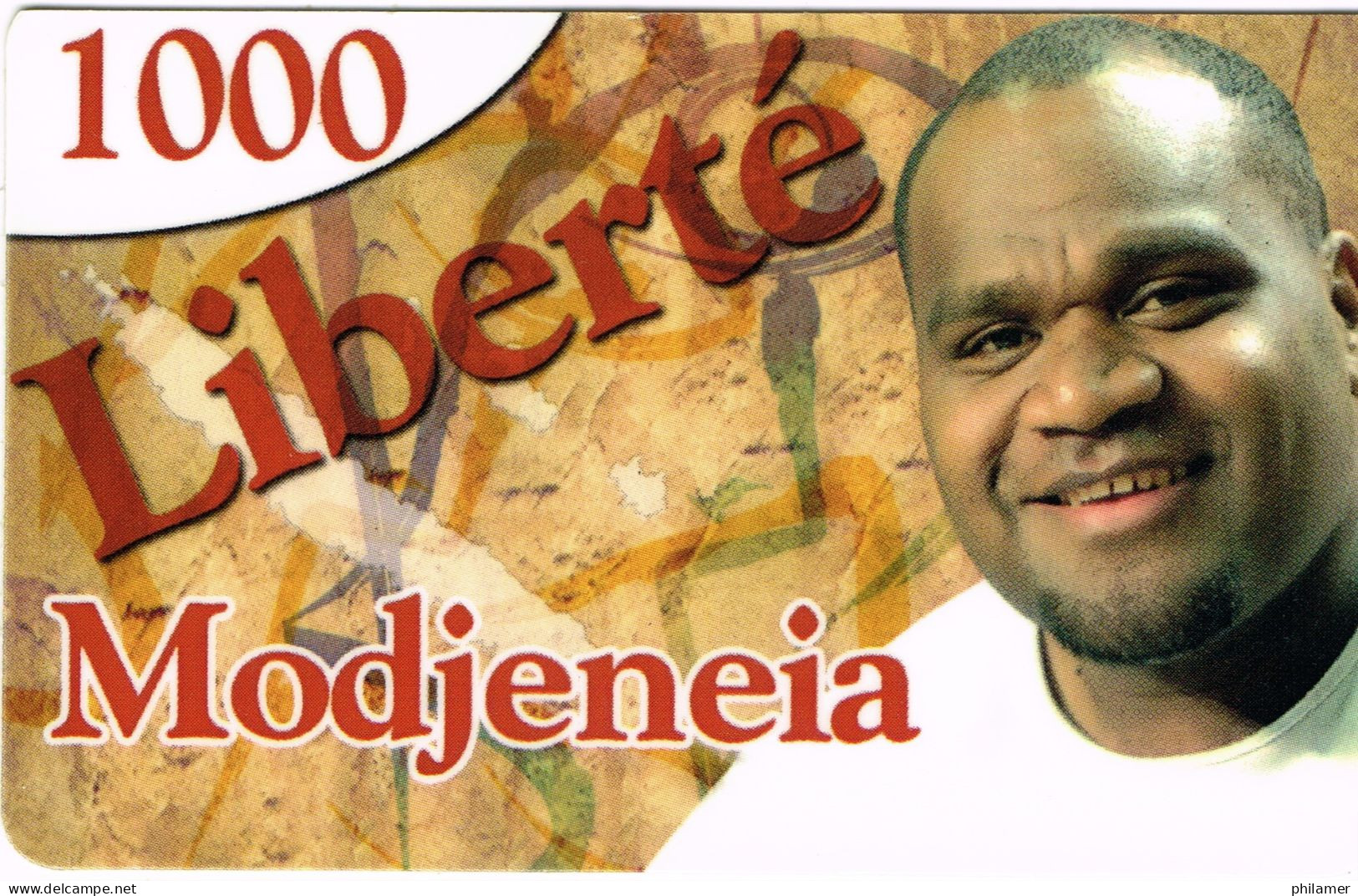 NOUVELLE CALEDONIE NEW CALEDONIA Telecarte Phonecard Prepayee Prepaid Liberte 1000 F Modjeneia Chanson Ex. 2009 UT B - Nouvelle-Calédonie