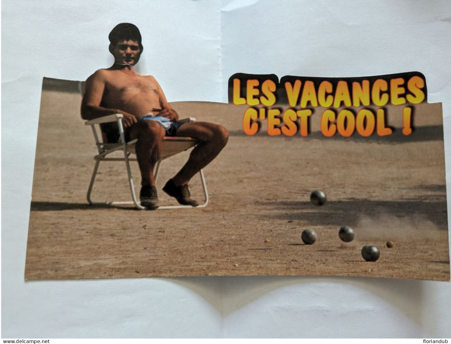 CP Grand Format - Pétanque Les Vacances C'est Cool - Boule/Pétanque