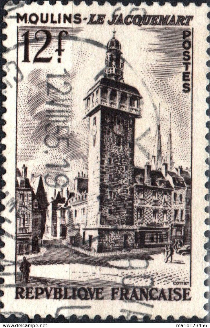 FRANCIA, FRANCE, TURISMO, TOURISM, 12 Fr., 1955, FRANCOBOLLI USATI Yt:FR 1025, Mi:FR 1050, Scott:FR 769 - Used Stamps