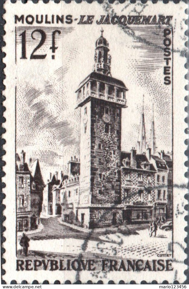 FRANCIA, FRANCE, TURISMO, TOURISM, 12 Fr., 1955, FRANCOBOLLI USATI Yt:FR 1025, Mi:FR 1050, Scott:FR 769 - Used Stamps