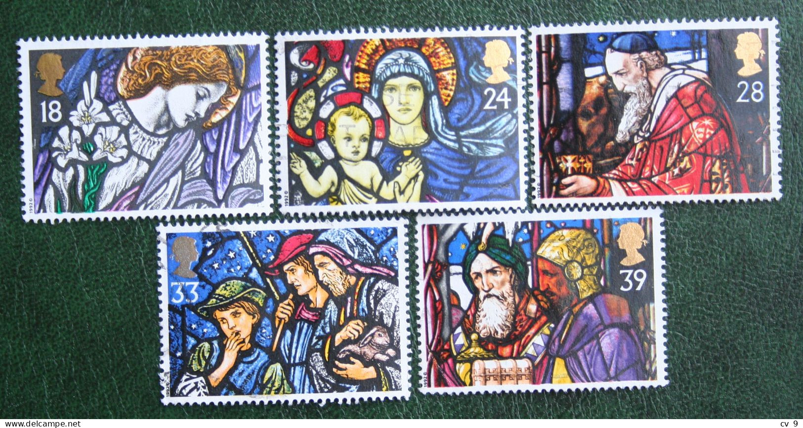 Natale Weihnachten Xmas Noel Kerst (Mi 1421-1425) 1992 Used Gebruikt Oblitere ENGLAND GRANDE-BRETAGNE GB GREAT BRITAIN - Gebruikt