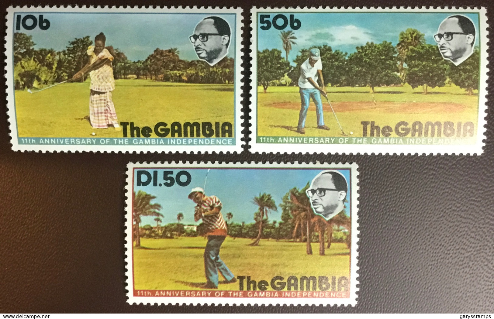 Gambia 1976 Independence Anniversary Golf MNH - Gambia (1965-...)