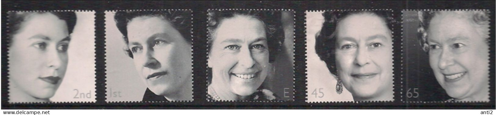 Great Britain  2002 50th Anniversary Of The Ascension Of Queen Elizabeth II (I), Mi 1981-1985  MNH(**) - Ongebruikt